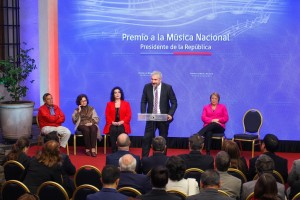 Premio a la Musica Nacional Presidente de la Republica entregado hoy lunes 28 de mayo en La Moneda Foto: Natalia Espina / CNCA